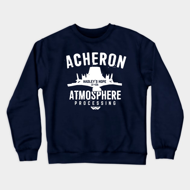 Acheron Atmosphere Processing Plant Crewneck Sweatshirt by MindsparkCreative